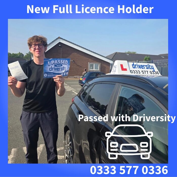 New full licence holder — passed with Driversity